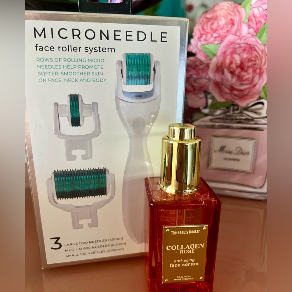 New Roller System/Collagen Rose Anti-Aging Face Serum